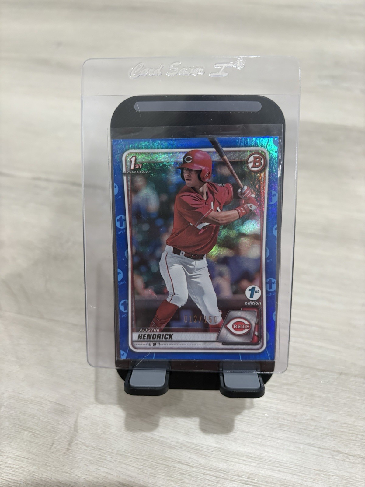 Bowman 2020 Draft 1st Edition Austin Hendrick Blue Foil /150 BD-34 Reds Rookie