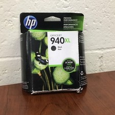 HP 940XL High Yield Black Original Ink Cartridge (C4906AA) exp 10/23