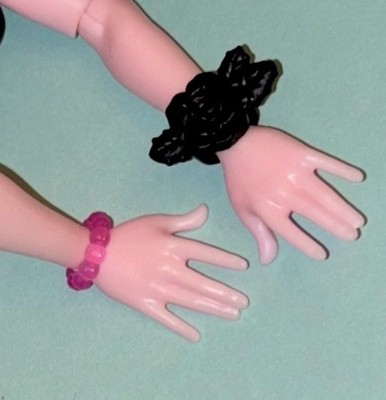 Monster High Draculaura Monster Ball Armband x2 Blume Rosa Puppe Schmuck