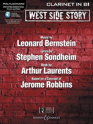 West Side Story Clarinet Solo Sheet Music 10 Musical Song Play-Along Book Audio