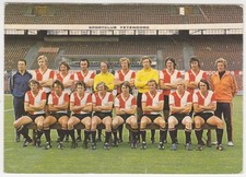 Feyenoord Rotterdam Postkarte 1974 - 1975