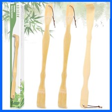 3 Pack Natural Bamboo Back Scratcher Long Pick Itch Relief Tool Portable