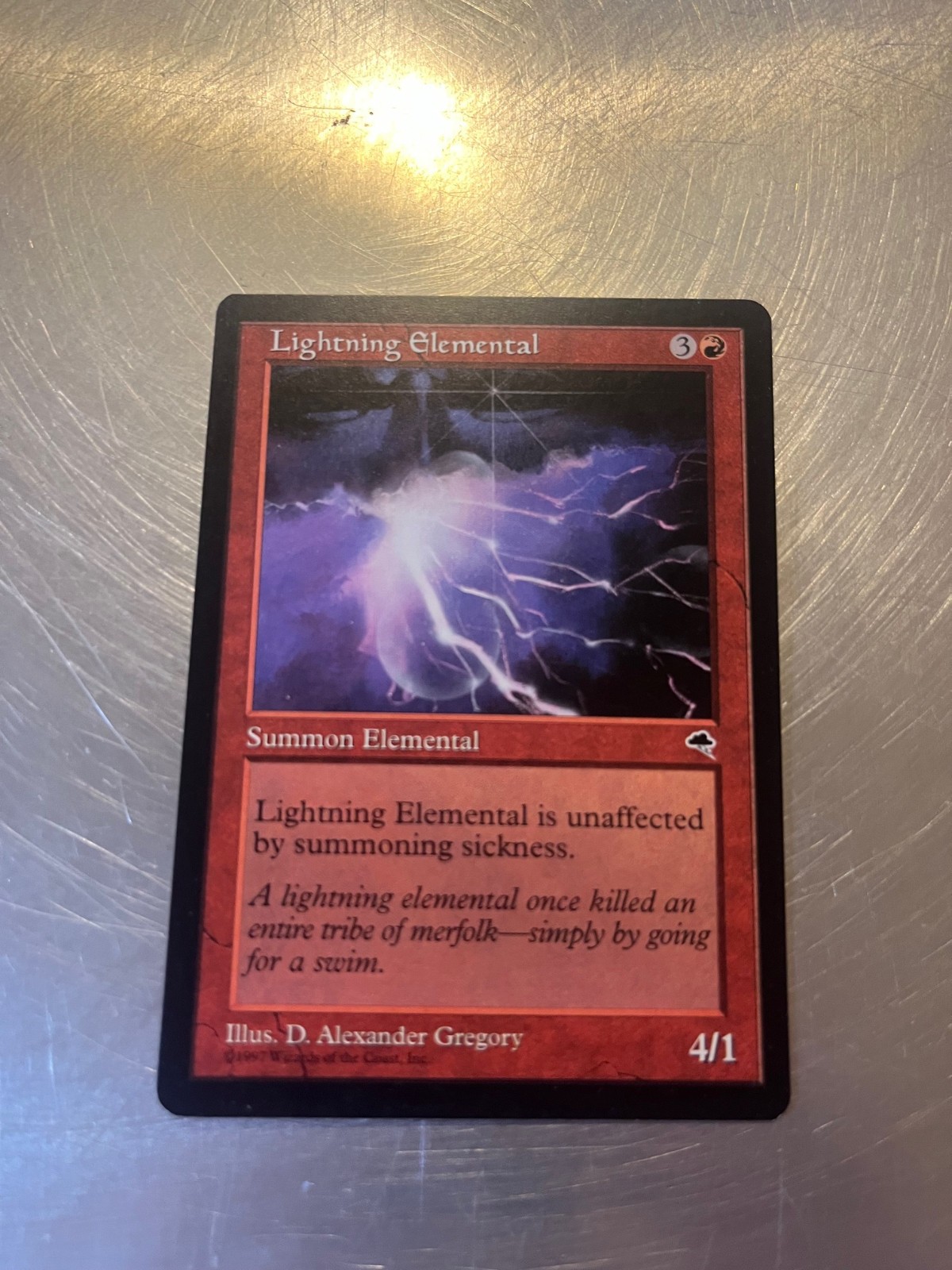Lightning Elemental 1997 Tempest Magic Cards EX-LP Condition, COMBINED SHIPPING