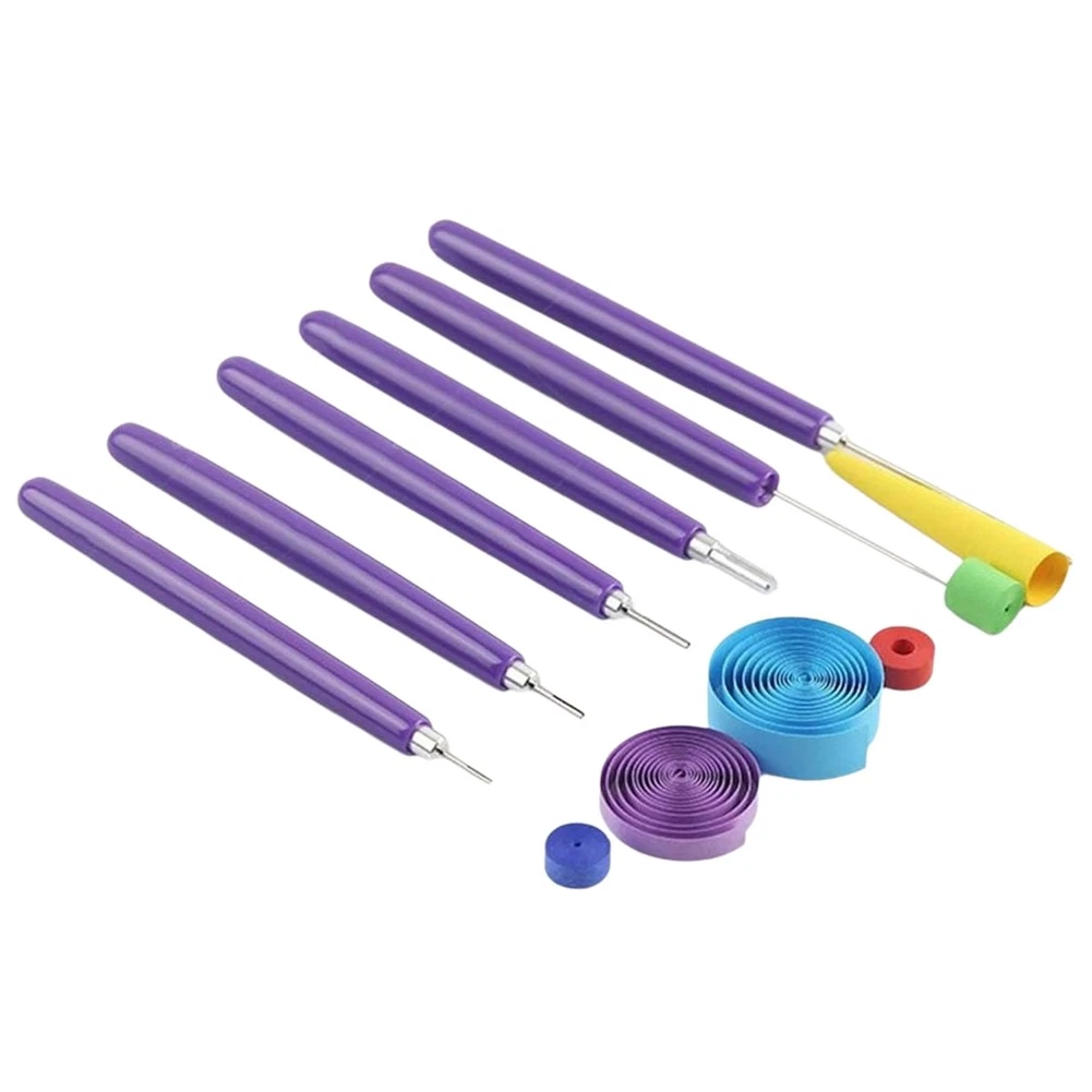 6 Pcs Quilling Tools Slotted Kit Stainless Steel Quilling Pin Tool DIY 9179