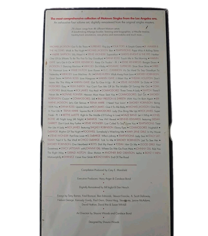 Hitsville USA MOTOWN SINGLES COLLECTION 1972-1992 Vol 2 - 4 Cassette BOX SET NM Foto 3 de 4