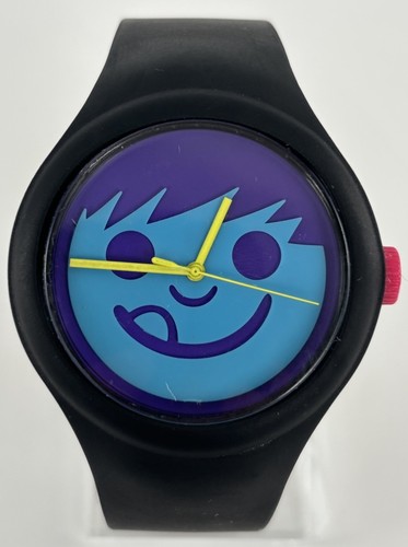 Neff Timely 43 mm schwarz Quarz blau Sucker Face Zifferblatt Uhr mit Armband & Batterie