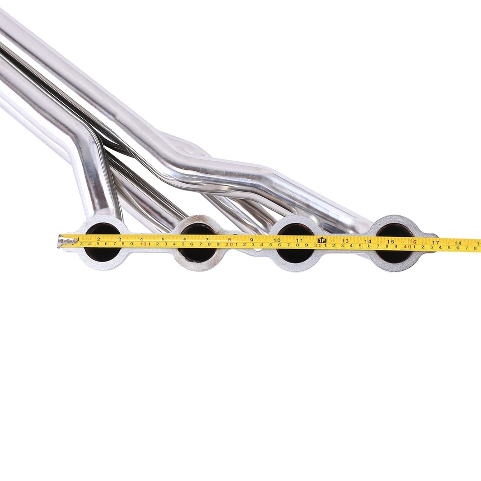 Long Tube Stainless Manifold Headers & Y Pipe for 07-14 Chevy GMC 4.8L 5.3L 6.0L Foto 3 de 4