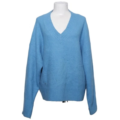 Zara, pull en tricot, taille : L, bleu, acrylique/polyester/laine, unicolore ... - Photo 1/4