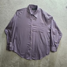 Ralph Lauren Micro Check Button Down Shirt Long 17 1/2 Sleeve Cotton 34 35 8445