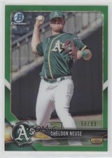 2018 Bowman Draft Chrome Green Refractor 68/99 Sheldon Neuse #BDC-123 08jk