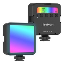 MINIFOCUS RGB LED Video Light - 5W Portable Pocket Fill Light for Camera Smart