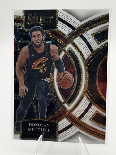 2023-24 Panini Select # 163 Donovan Mitchell Disco White Prizm /75 Cavaliers