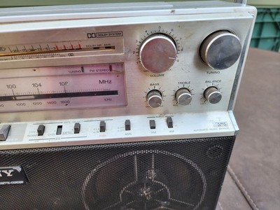Sony CFS F5 AM/FM Stereo Cassette-Corder Boombox | eBay