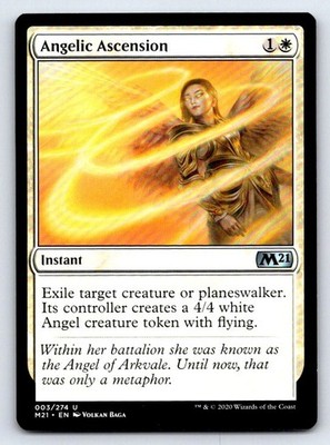 Angelic Ascension 3 Uncommon Core Set 2021 Magic: The Gathering Lightly Played