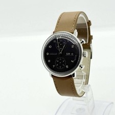 Junghans Max Bill Chronoscope 027/4501.01 Black Dial Automatic 40mm Men's w/ Box 2