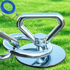 Dog Tie Out Cable and Stake,with 30FT Heavy Duty Cable,360  Swivel Run Anchor...