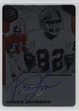 2019 Panini Elements Signatures Steel /199 Vance Johnson #SS-VJ Auto 0a3