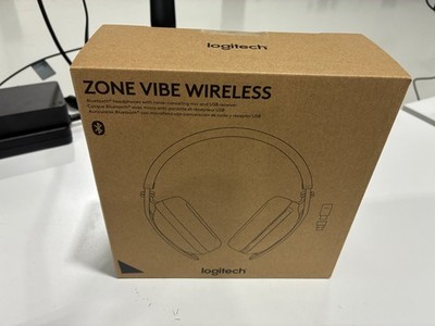 New Logitech Zone Vibe Wireless  Headphones with Noise Canceling Mic