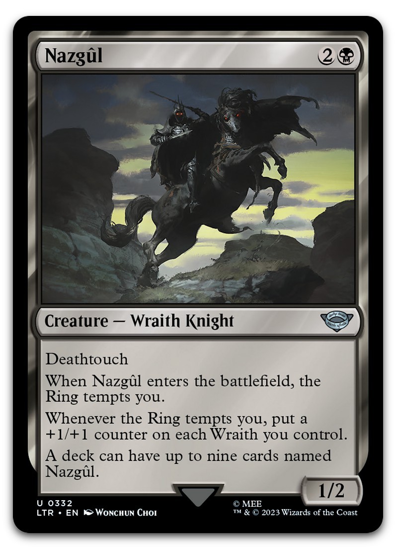 Nazgul (0332) #332 (NM) Lord of the Rings LTR Magic MTG