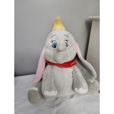Disney Dumbo Plush Stuffed Animal Grey Pink Yellow Hat Red Collar Walmart 14