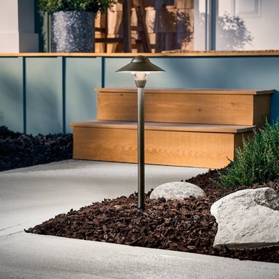 Kichler Landscape 21 1/4''H Brass Small Dome Path Light