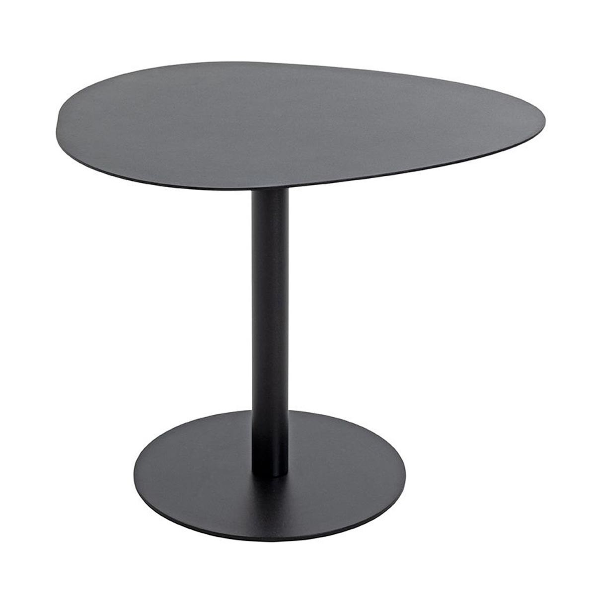 Table d'Appoint Conrad 51cm Noire : Le Bout de Canapé Stable pour Petits Salons