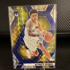 Panini Mosaic Choice Blue Mosaic Prizm Keyonte George #116 Jazz /45 NBA