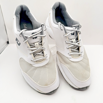 FootJoy Flexzone Men Spikeless Golf Shoes US Size 9.5M White 56813