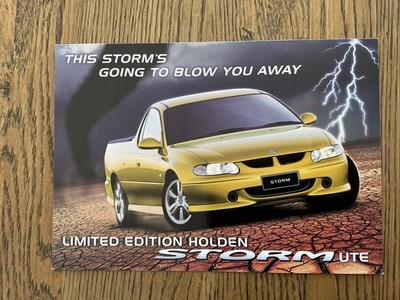 2001 HOLDEN COMMODORE UTE SS STORM DESIGN LIMITED EDITION SS BROCHURE