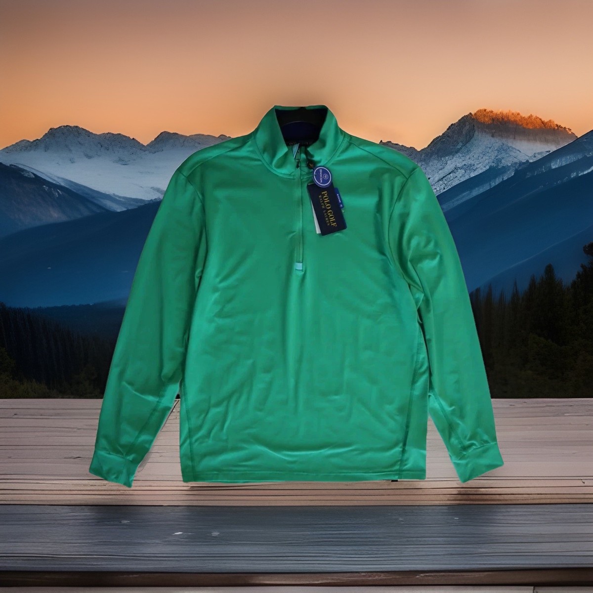 Polo Ralph Lauren Sz M 1/4 Zip Golf L/S Pullover Shirt