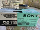 Sony CFS-200 Stereo FM/AM Radio Cassette Recorder Boombox New in Box Never Opend