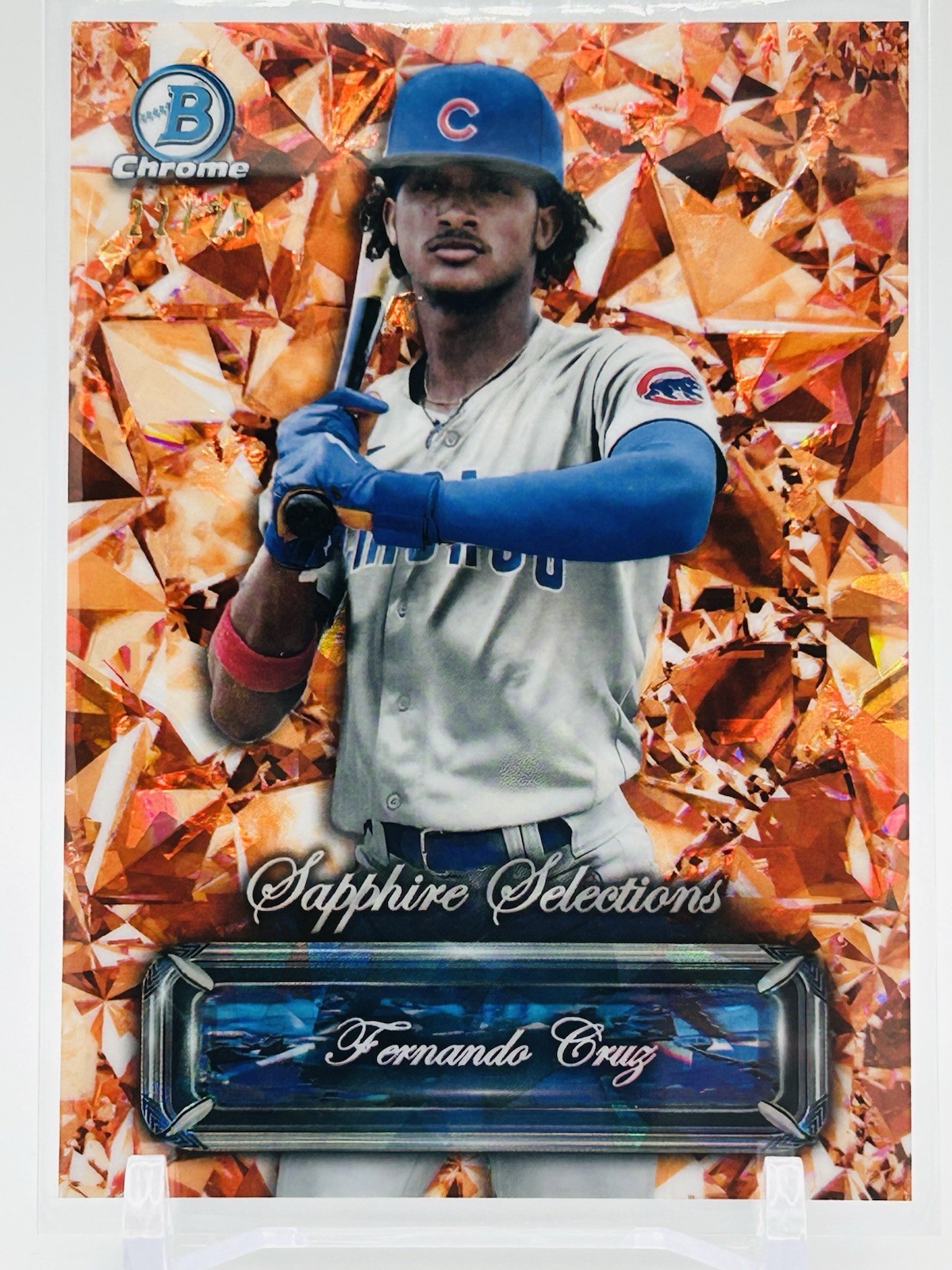 2024 Bowman Chrome Sapphire - Fernando Cruz Orange 1st Sapphire Selections 22/25
