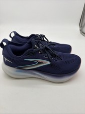 Brooks Glycerin Women  s Running Shoes Navy/Blue Lace-Up Size 9
