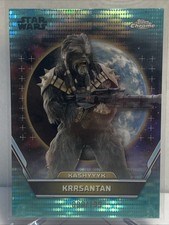 2024 Topps Chrome Star Wars Hyperspace 25 Krrsantan Aqua Refractor 88/199