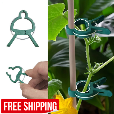 #ad 60PCS Adjustable Plant Support Clips Tomato Vine Garden Trellis Fixing Clips US $10.98