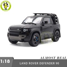 1/18 Land Rover Defender 90 2020 Almost Real 810708 Black Diecast Model Car