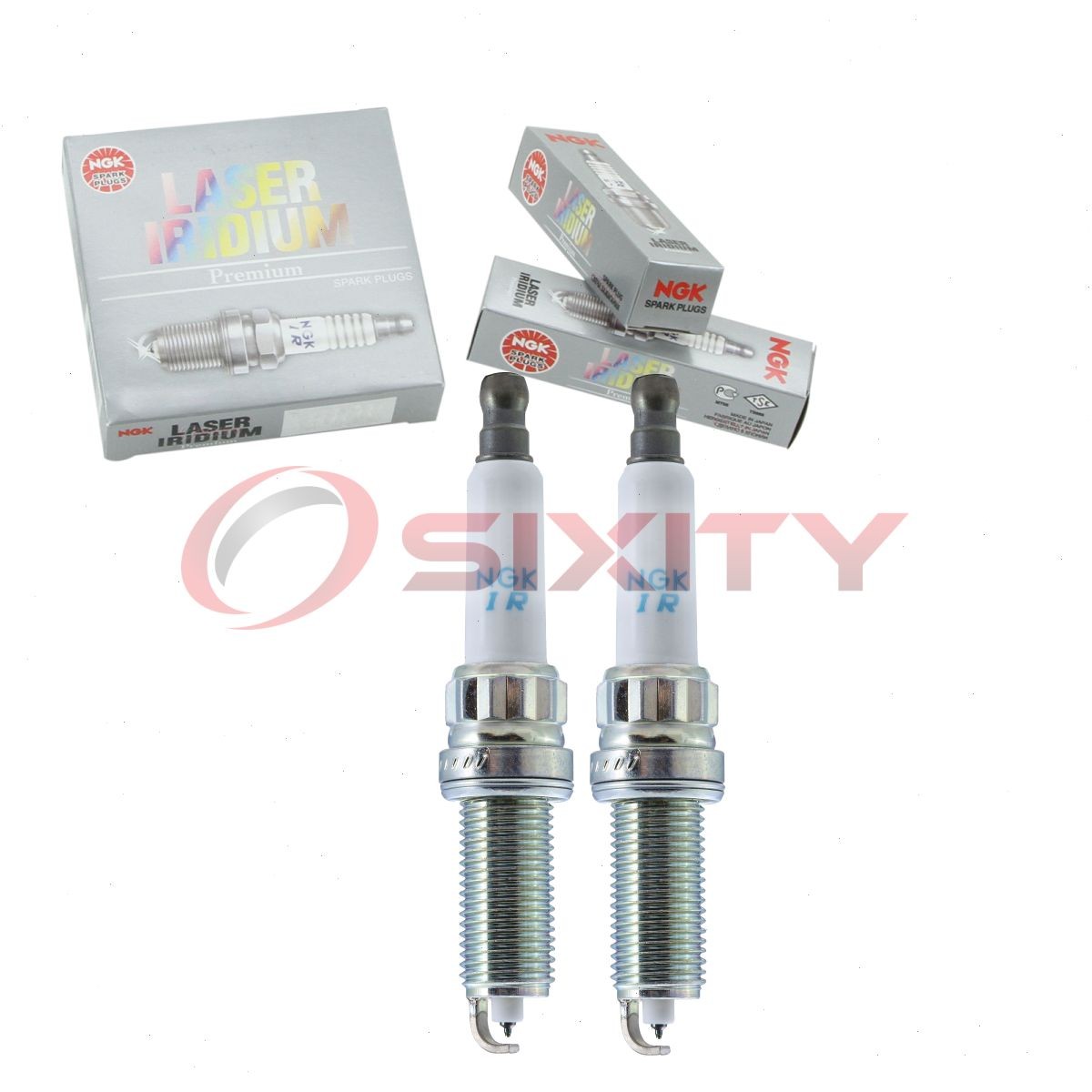 2 pc NGK 97968 ILZKBR7B8G Laser Iridium Spark Plugs for Ignition Wire yq