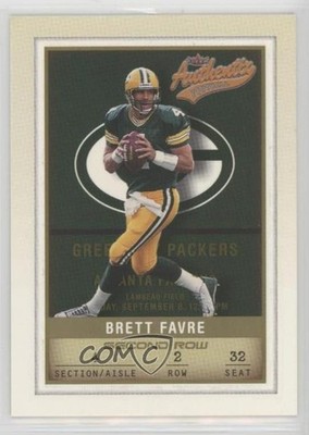 2002 Fleer Authentix Front Row 150/150 Brett Favre #90 HOF 0ad