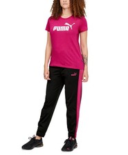 Puma Women's Relaxed Fit Jogger Pants Puma Black-Orchid Shadow, X-Small 