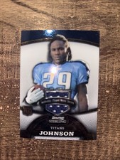 Chris Johnson, 2008 Bowman Sterling Jersey Rookie #’d /569, Tenn. Titans  