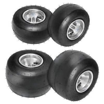 Four Go Kart Wheels Tires Radio Flyer Wagon Tires 10x4.5-5 10*4.50-5 Front Tire