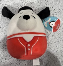 Squishmallows 8" Peanuts Snoopy in Baseball Uniform