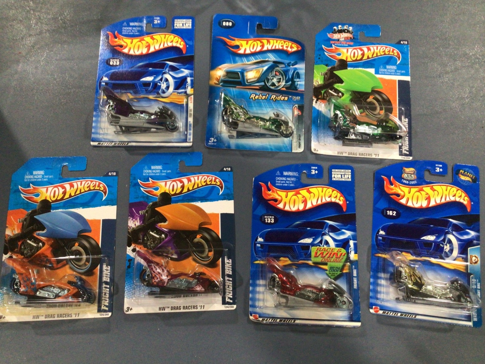 Hot Wheels Fright Bike Motorcycle Collection You Pick