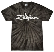 Zildjian Cymbals Logo Tie-Dye T-Shirt Drummer Rock Band on Youth, Adult Size Tee