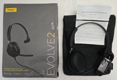 Jabra Evolve2 40SE Wired Mono Noise-Cancelling Headset #24189-899