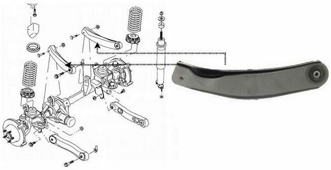 Upper Front Control Arm for JEEP GRAND CHEROKEE WJ/WG 99-04