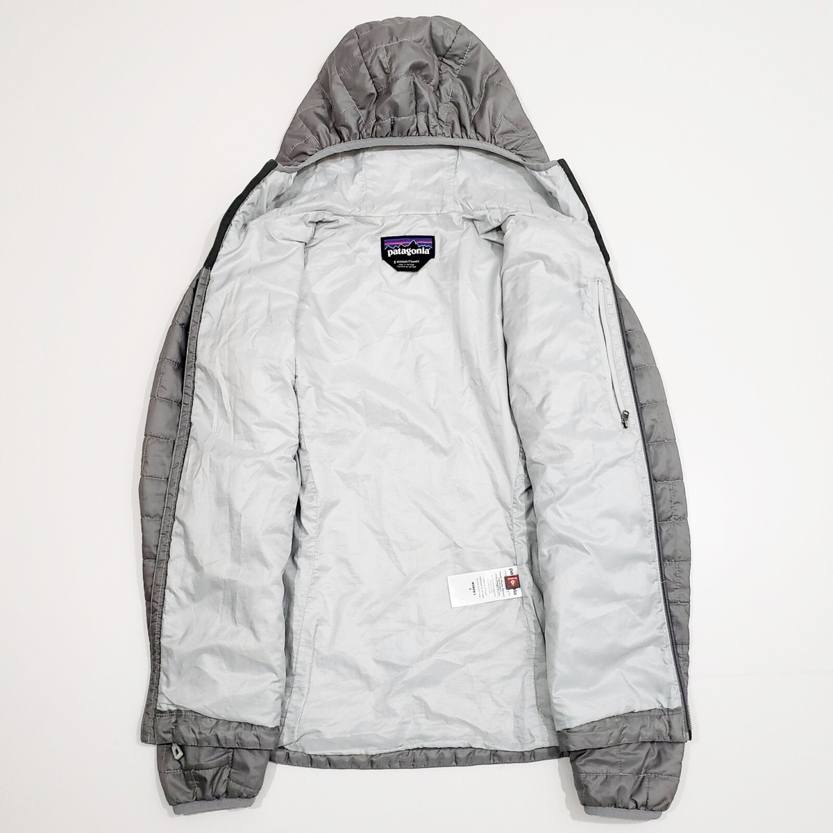patagonia ナイロンジャケット M グレー PATAGONIA 84226 W NANO PUFF Hoody Lightweight Quilt Jacket Puffer
