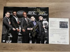 UFC CHAMPS Signed 16x20 Photo Anderson Silva Jon Jones Cain Cruz Edgar JSA LOA