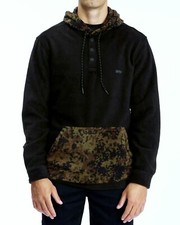 Billabong A/Div Furnace Fleece Anorak Jacket Black L New