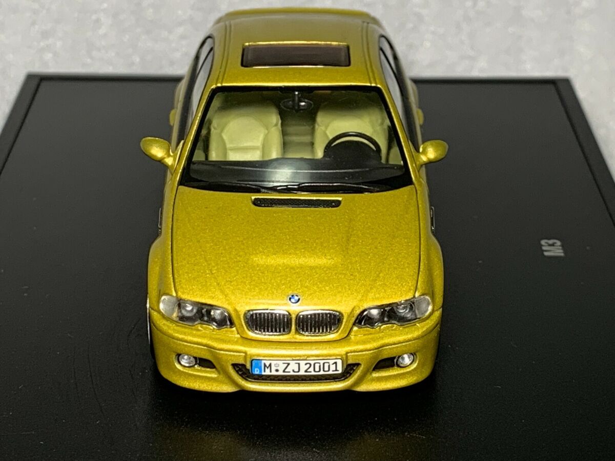 BMW M3 Coupe Phoenix Yellow E46 1:43 Dealer Limited Edition BMW M3 Coupe Phoenix Yellow E46 1:43 Dealer Limited Edition